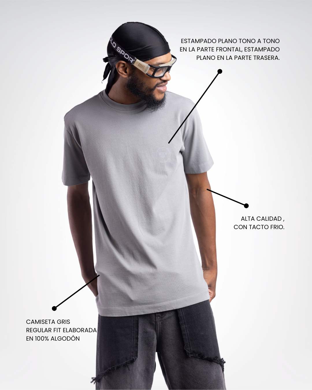 Hidden Words Regular Gray T-Shirt