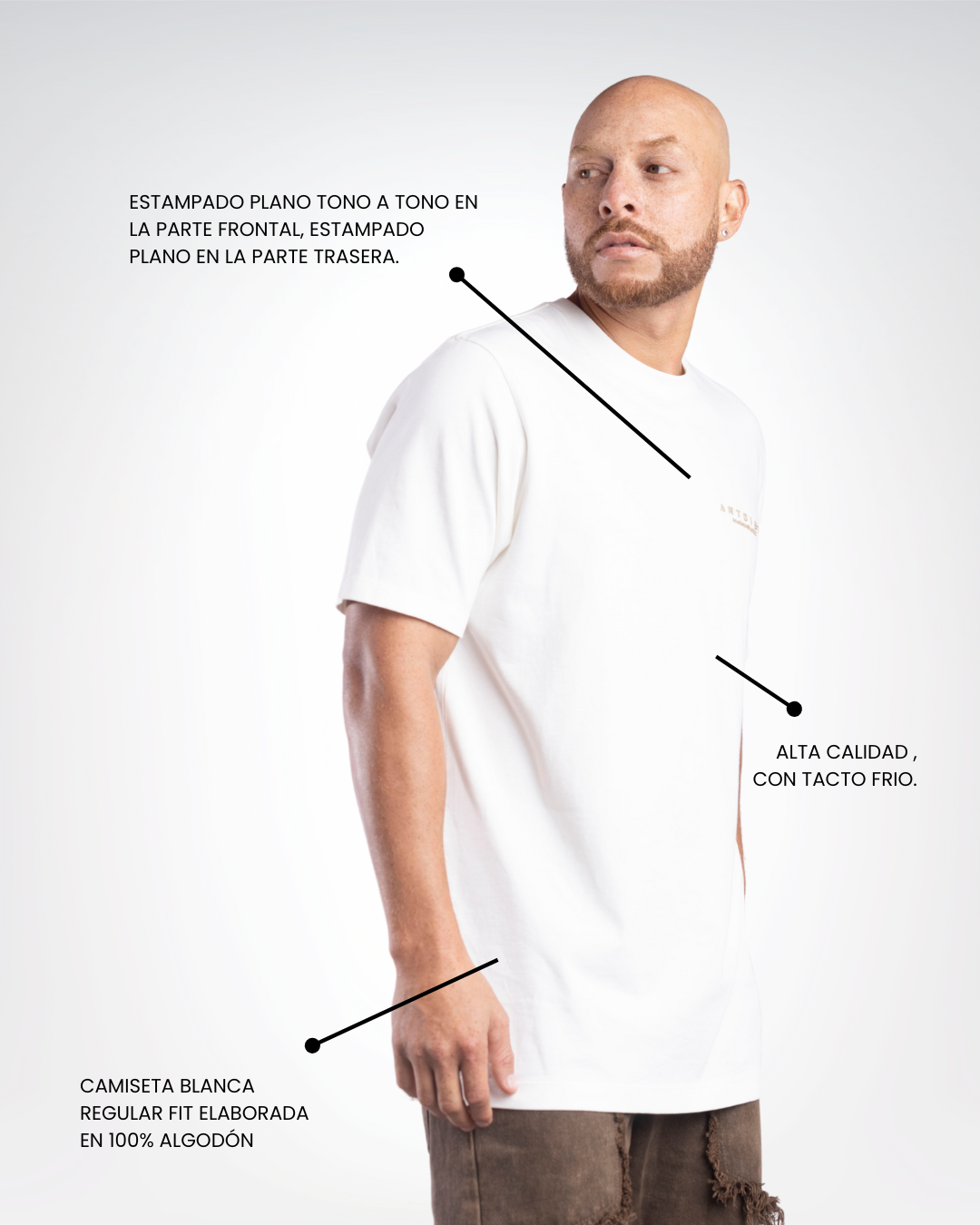 Tape Ivory Regular T-Shirt