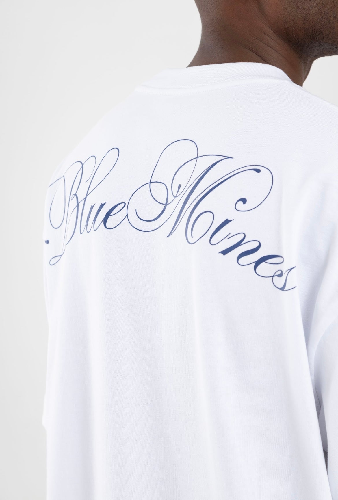 Blue Mines White T-Shirt