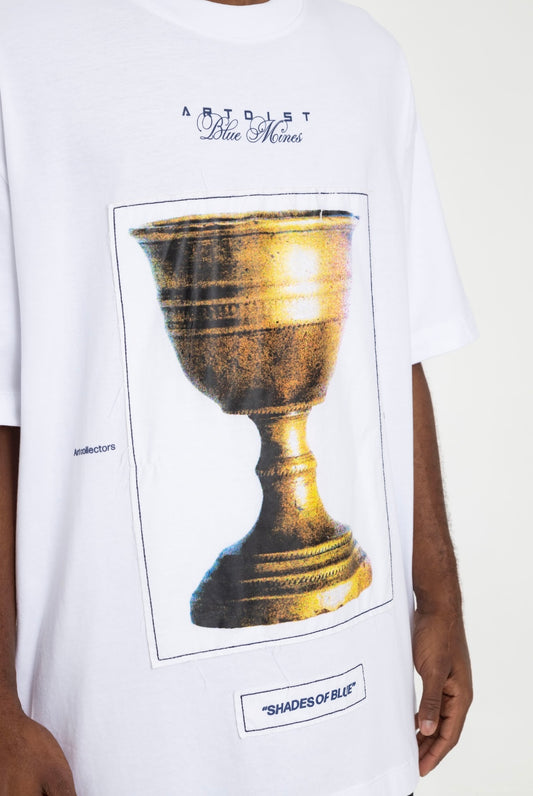 Blue Mines White T-Shirt