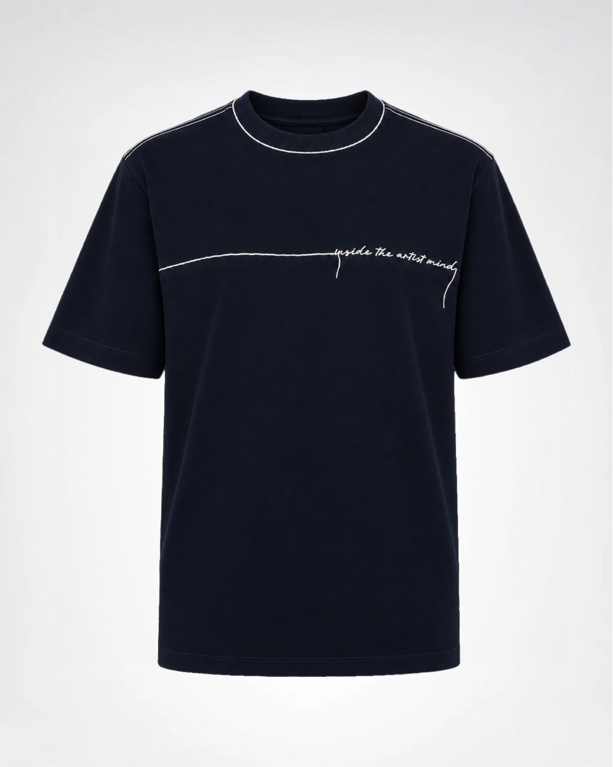 Stroke Navy Regular Fit T-Shirt