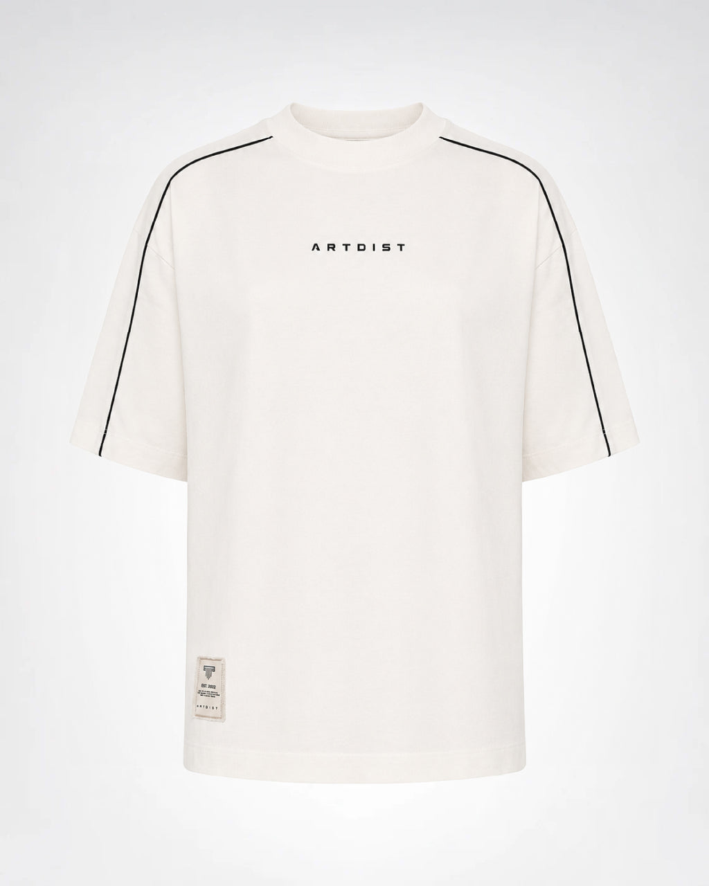 Cut Ivory Semioversized Fit T-Shirt