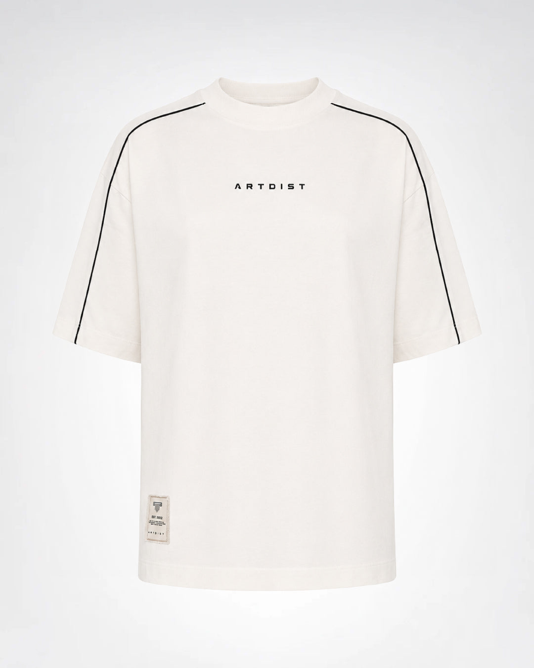 Cut Ivory Semioversized Fit T-Shirt
