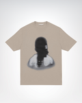 Blurred Face Oversize Gray T-Shirt