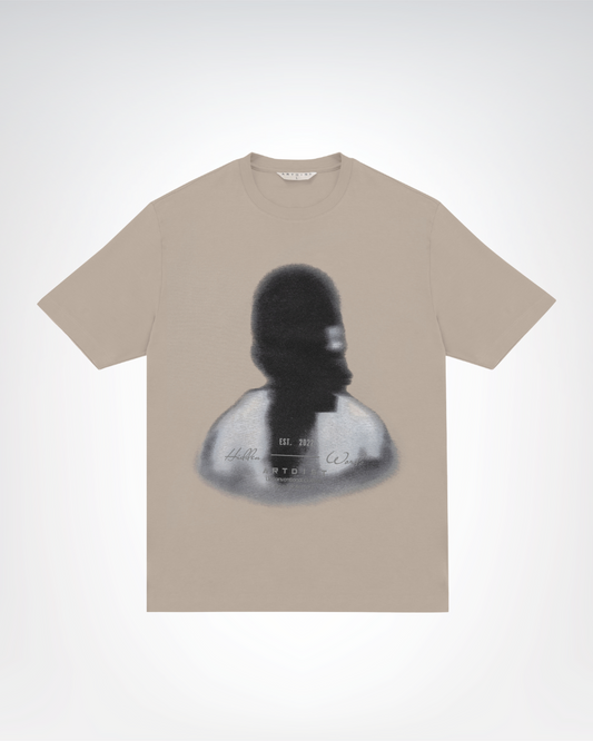 Blurred Face Light Gray T-Shirt