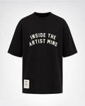 Mind Black Semioversized Fit T-Shirt