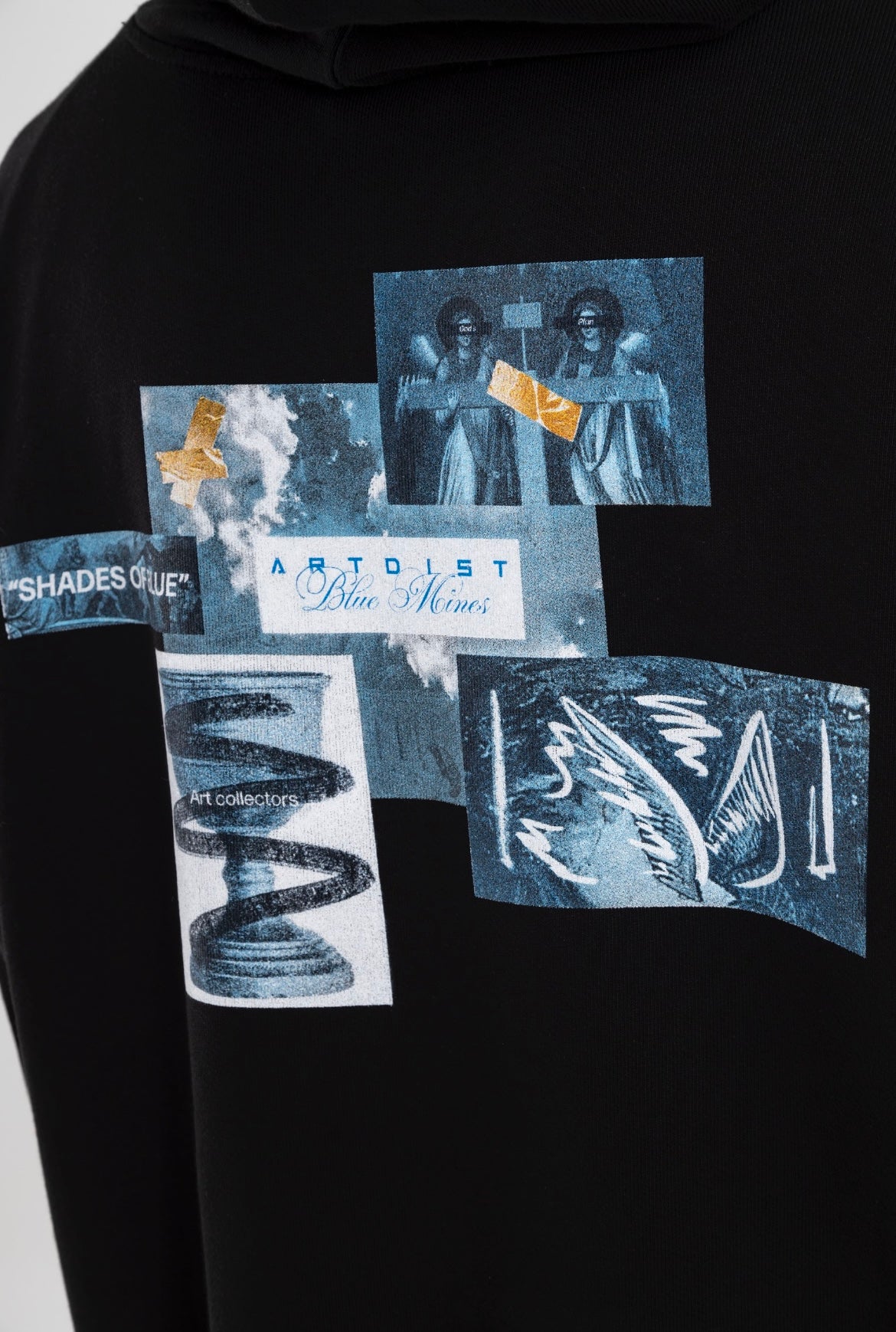 Blue Mines Black Hoodie