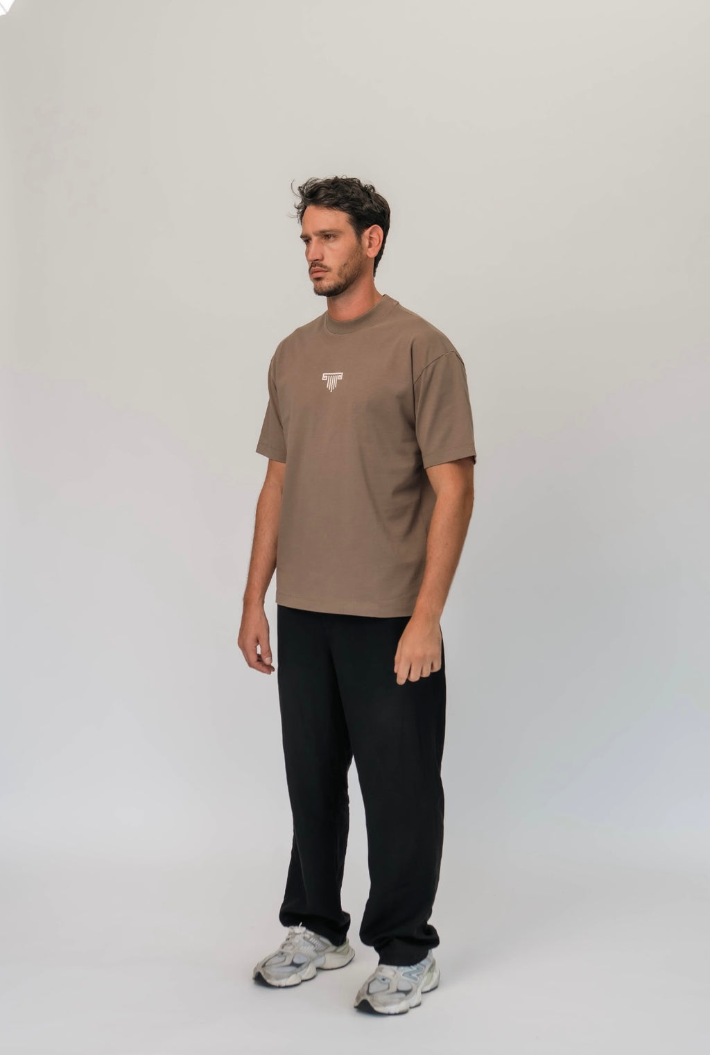 Emblem Taupe T-Shirt