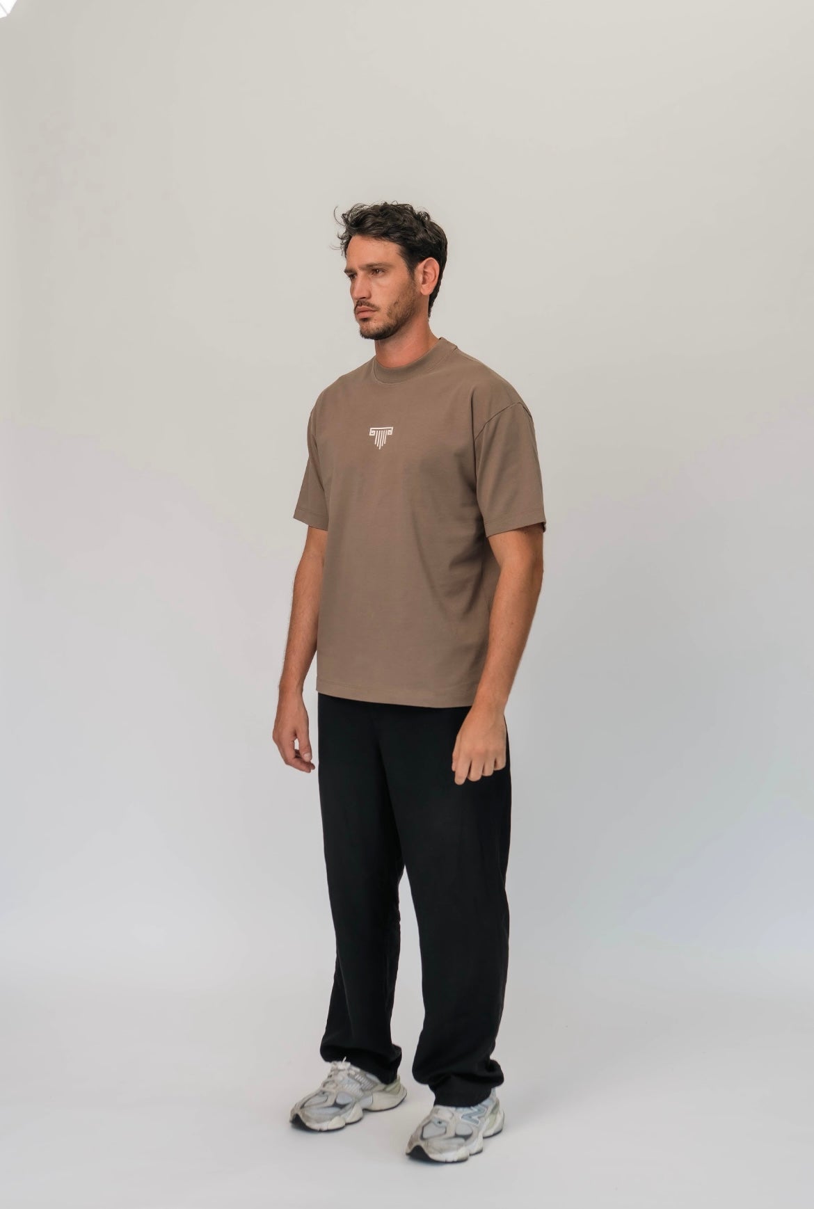 Emblem Taupe T-Shirt