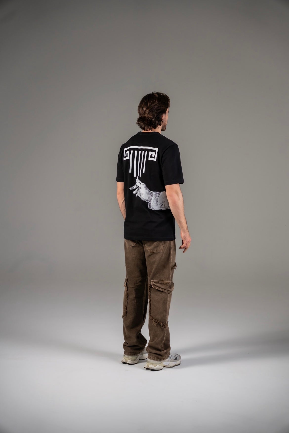 The Hand Black Regular T-Shirt