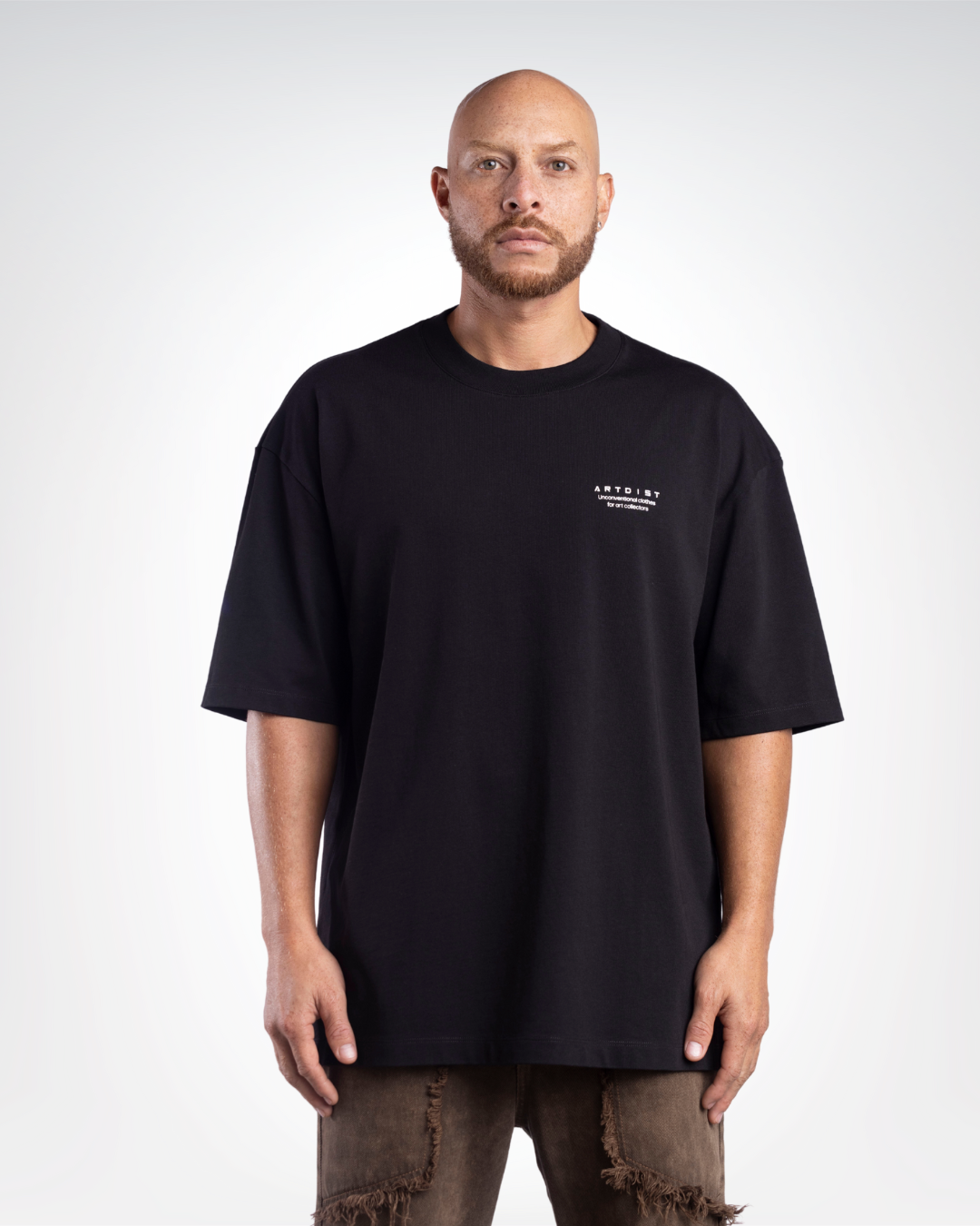 Art Collectors Oversize Black T-Shirt