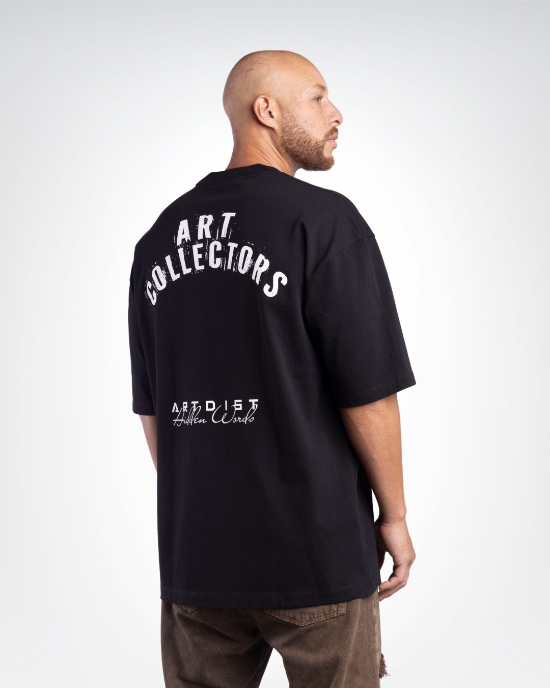 Art Collectors Oversize Black T-Shirt