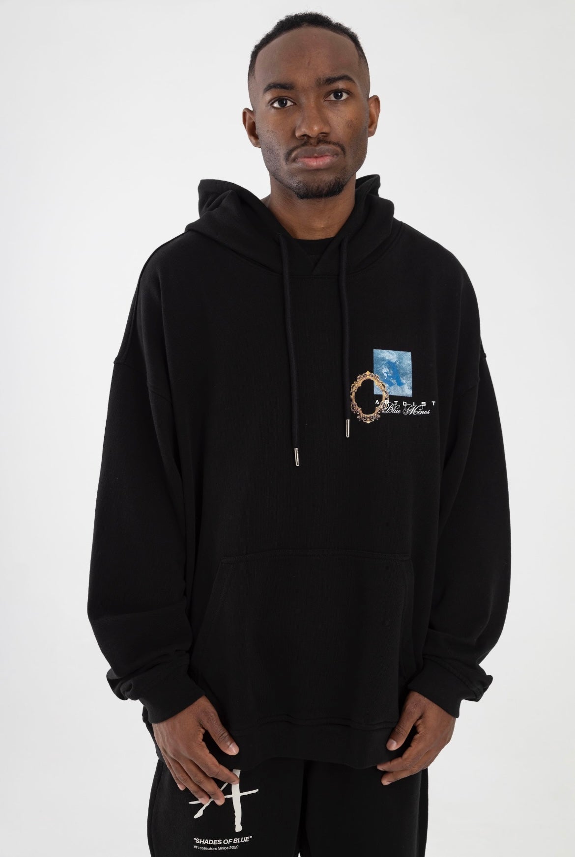 Blue Mines Black Hoodie