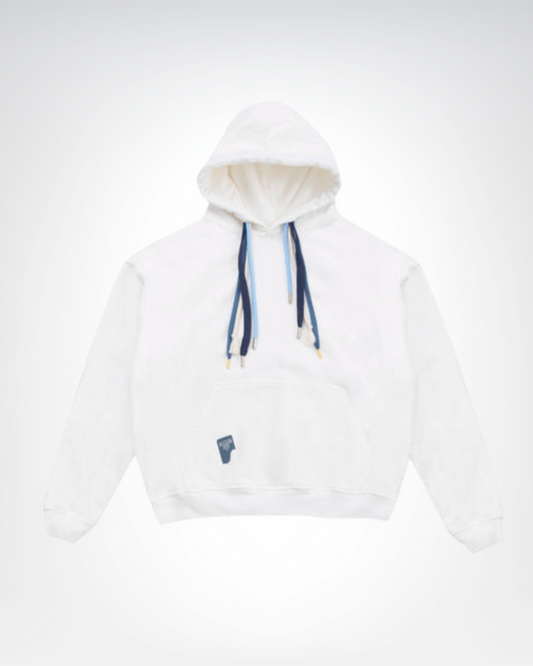 Laces Ivory Hoodie