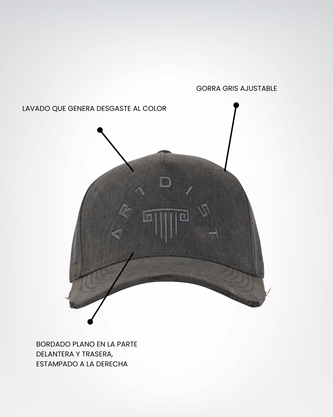 Washed Gray Cap