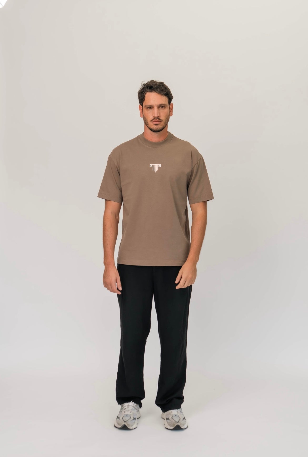 Emblem Taupe T-Shirt