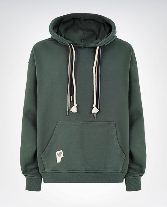 Laces Green Hoodie