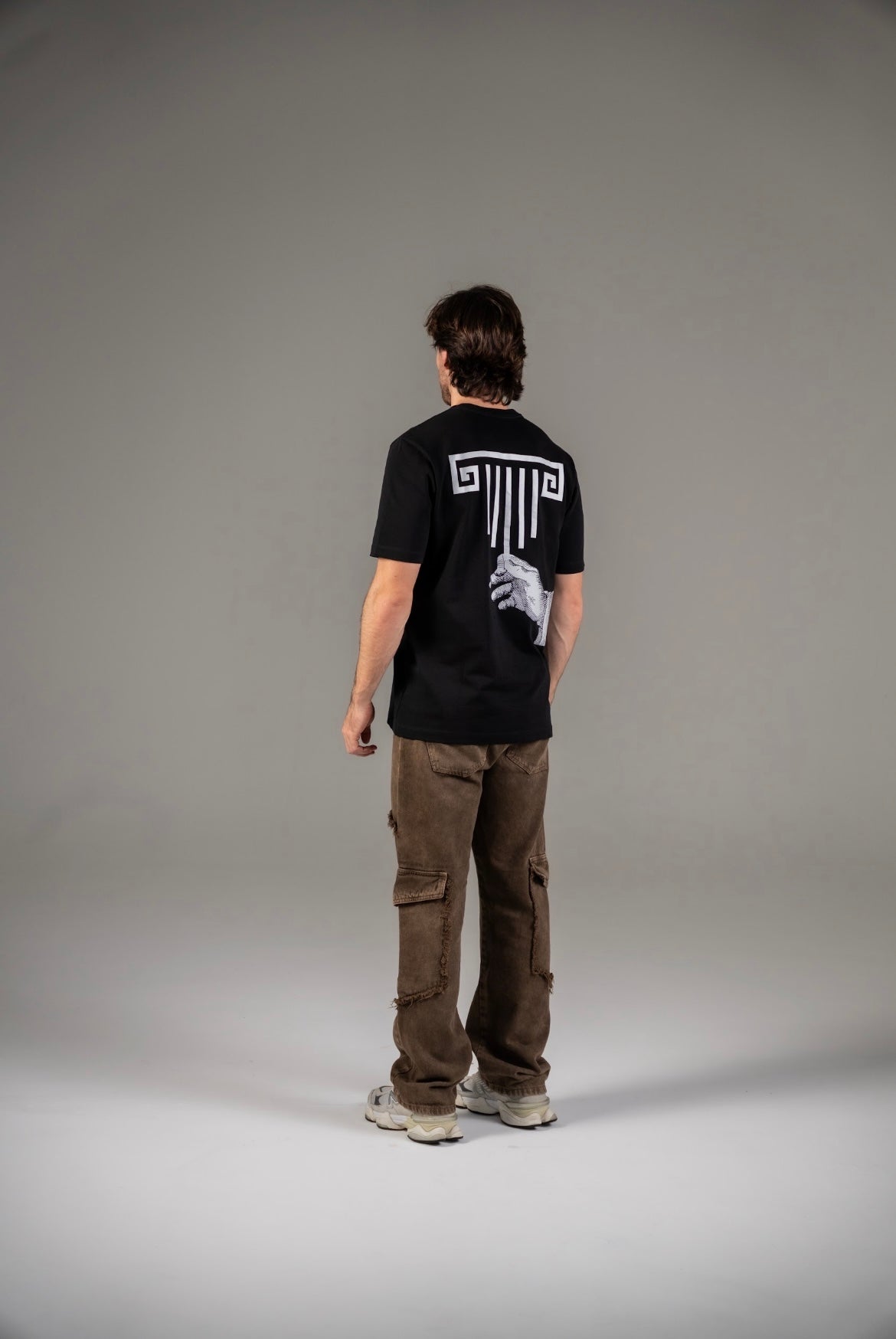 The Hand Black Regular T-Shirt