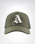 A green cap