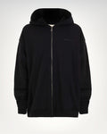 Caoba Black Zipper Hoodie
