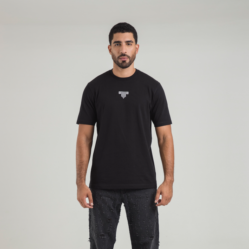 Essence Black Regular Fit T-Shirt