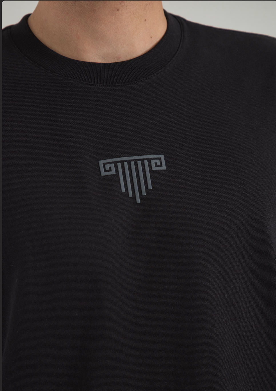 Doric Black Regular Fit T-Shirt