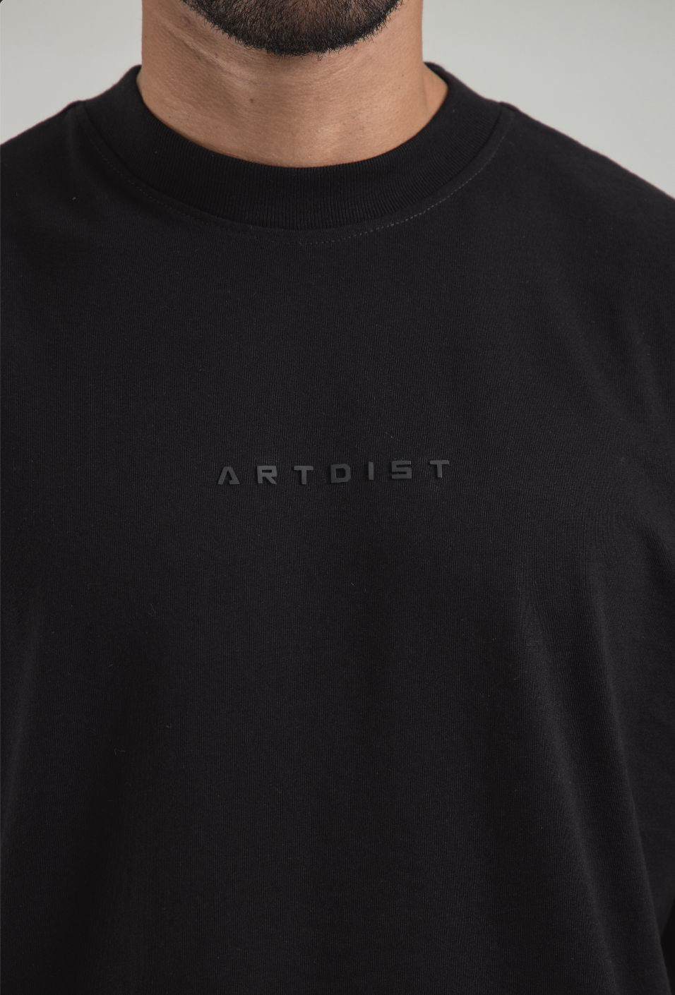 Portico Black Oversize Fit T-Shirt