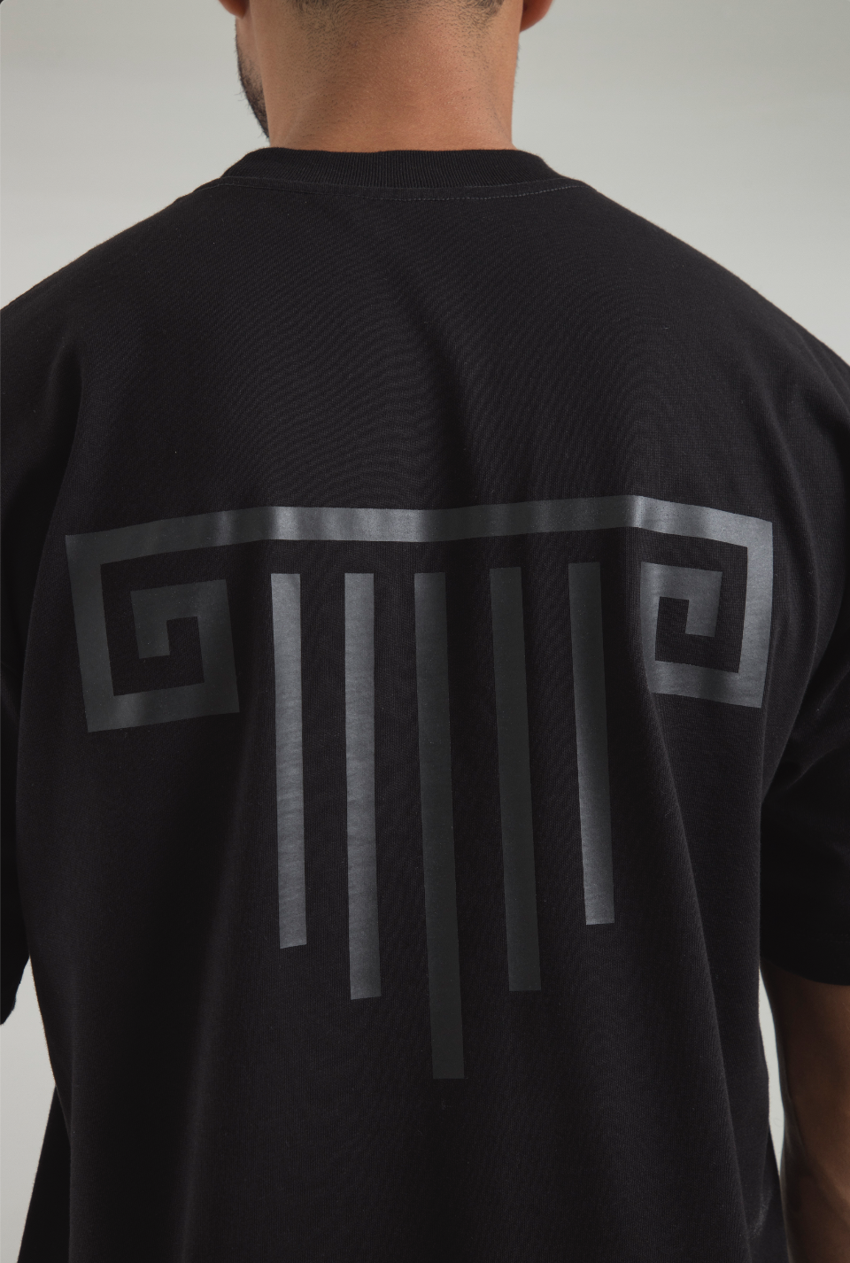 Portico Black Oversize Fit T-Shirt