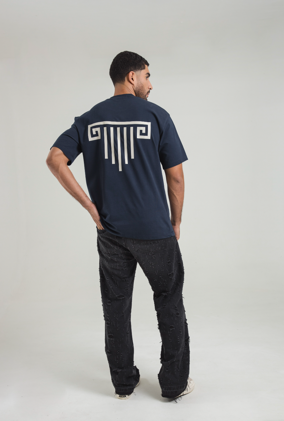 Portico Navy Oversize T-Shirt