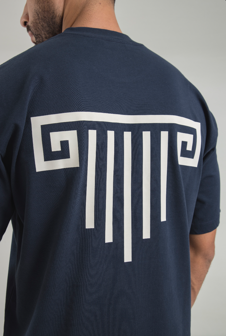 Portico Navy Oversize T-Shirt