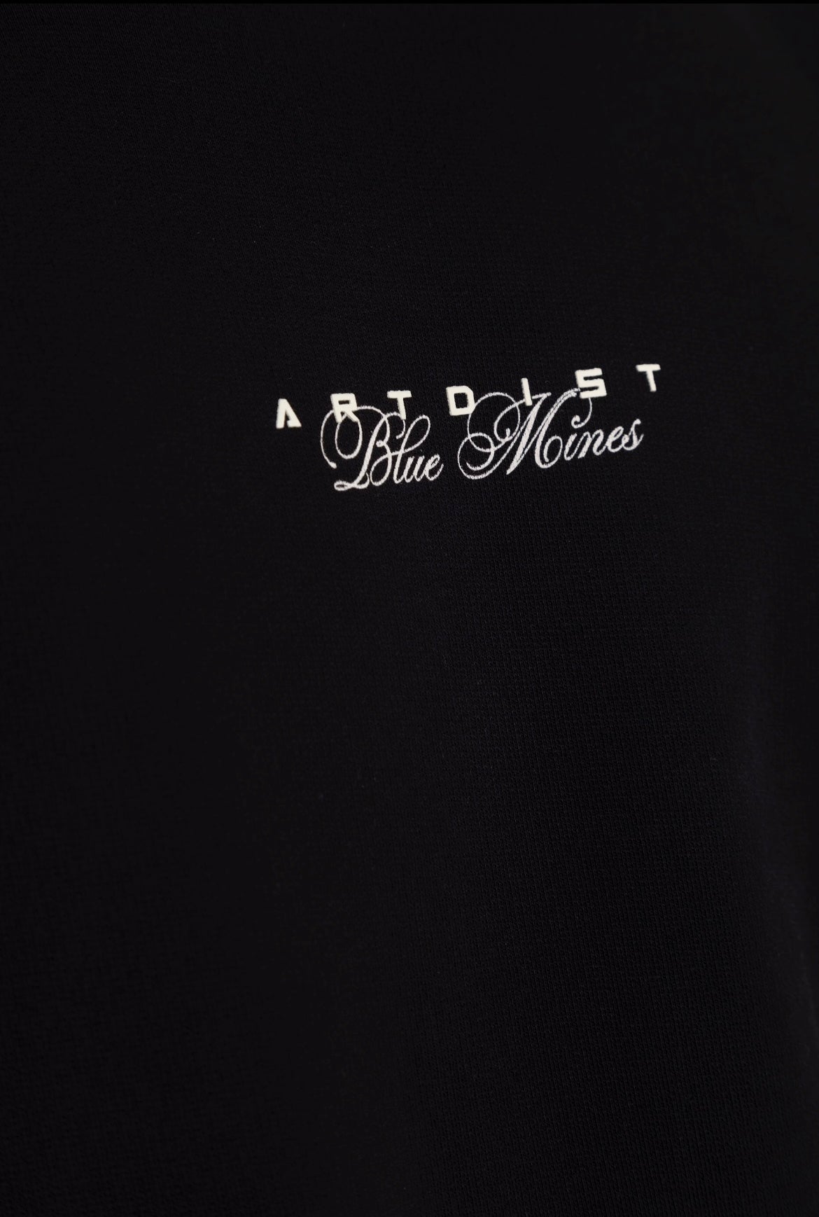 Blue Mines Black Crewneck