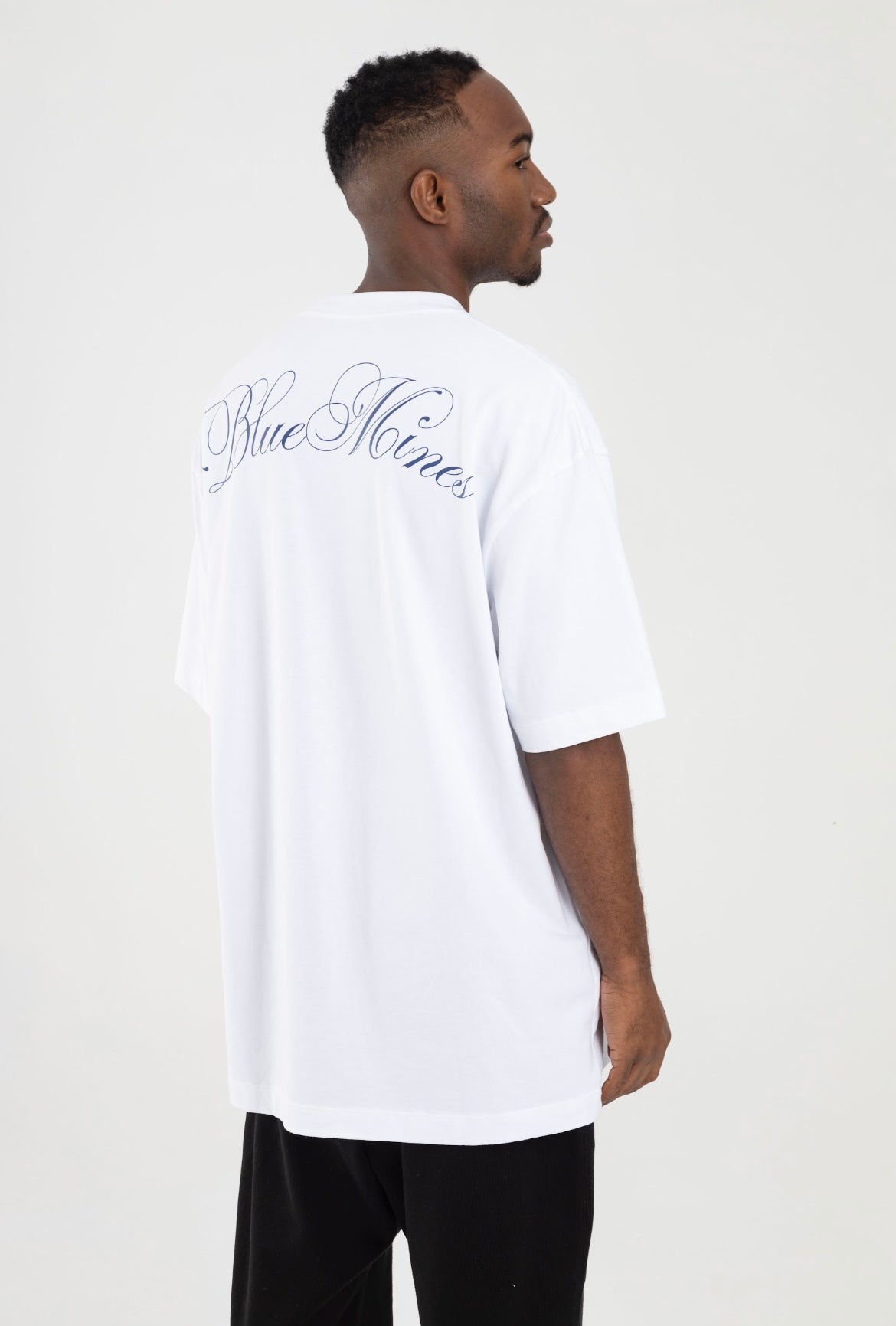 Blue Mines White T-Shirt