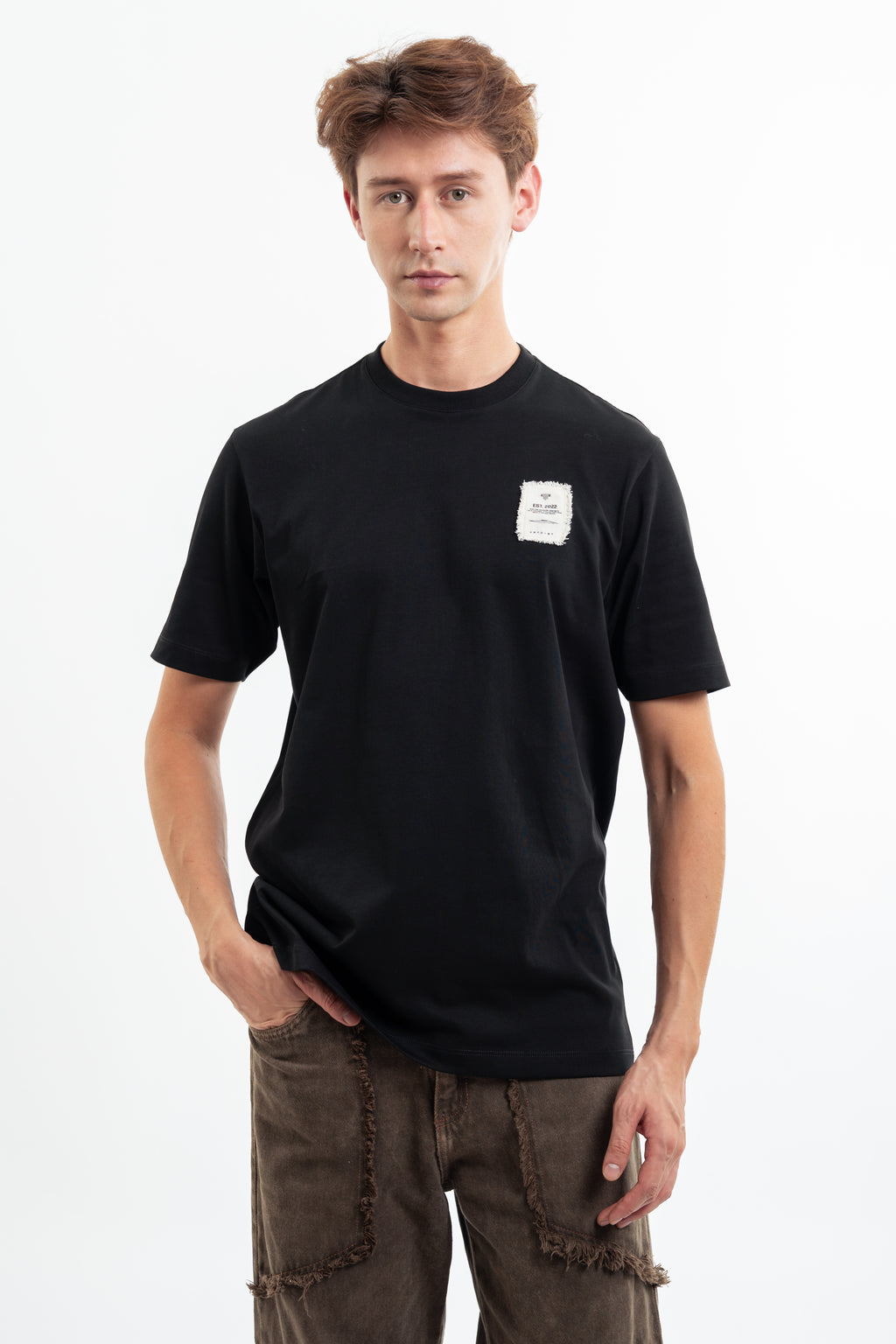 Unusual Black Regular Fit T-Shirt
