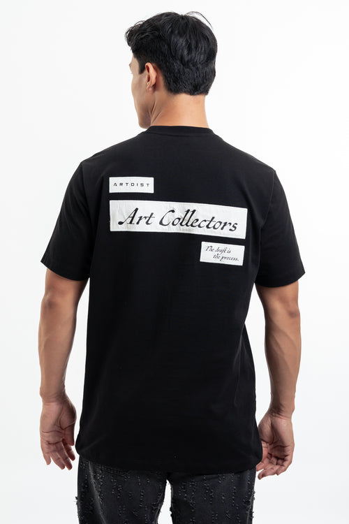 Echo Black Regular Fit T-Shirt