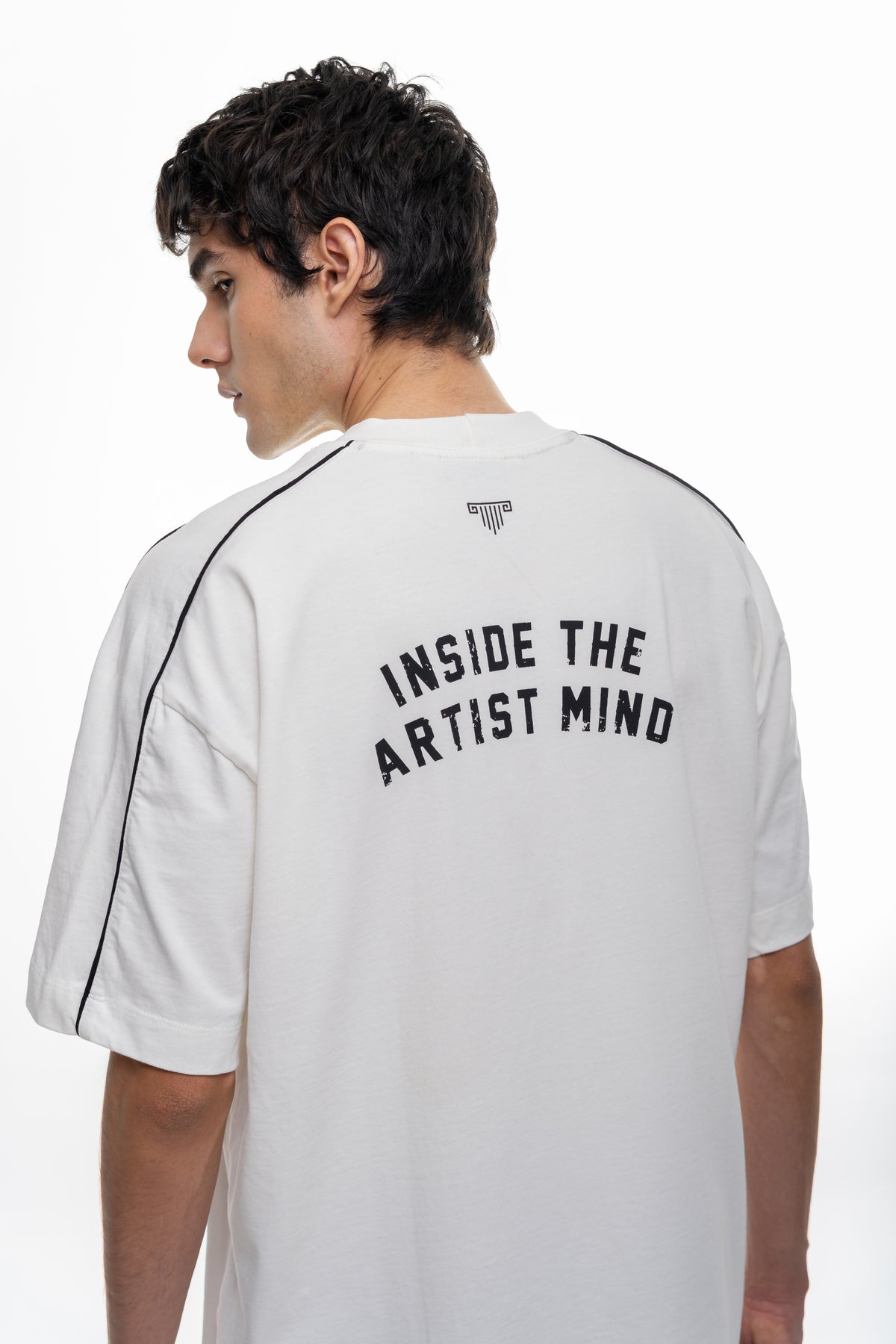 Cut Ivory Semioversized Fit T-Shirt