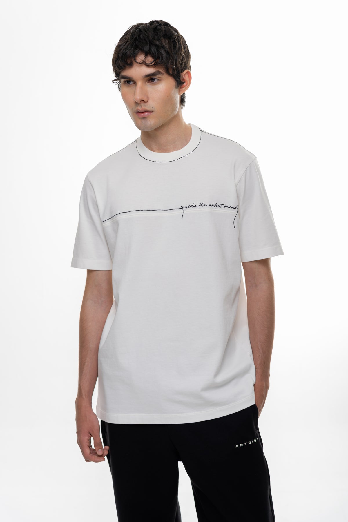 Stroke Ivory Regular Fit T-Shirt