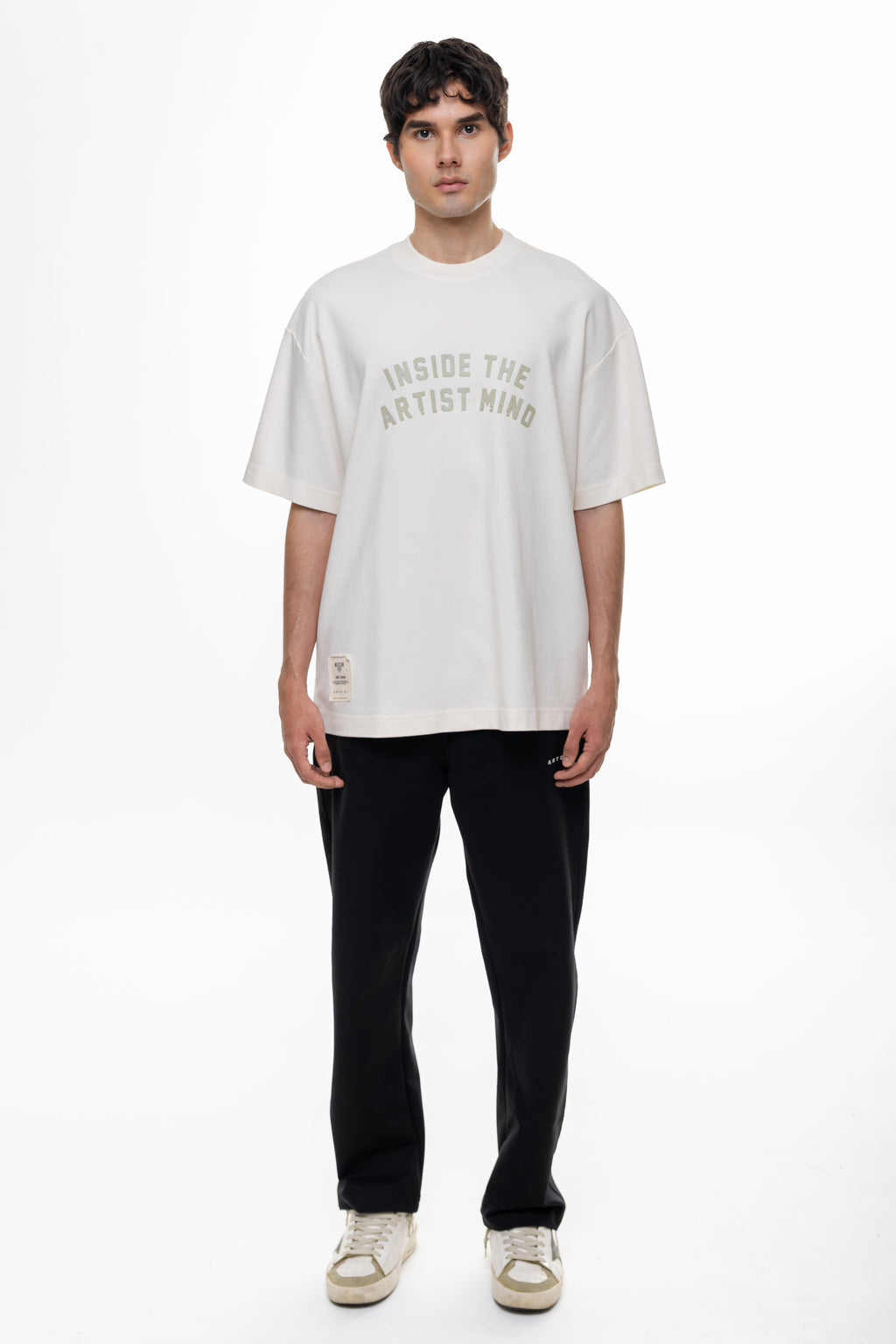 Mind Ivory Semioversized Fit T-Shirt