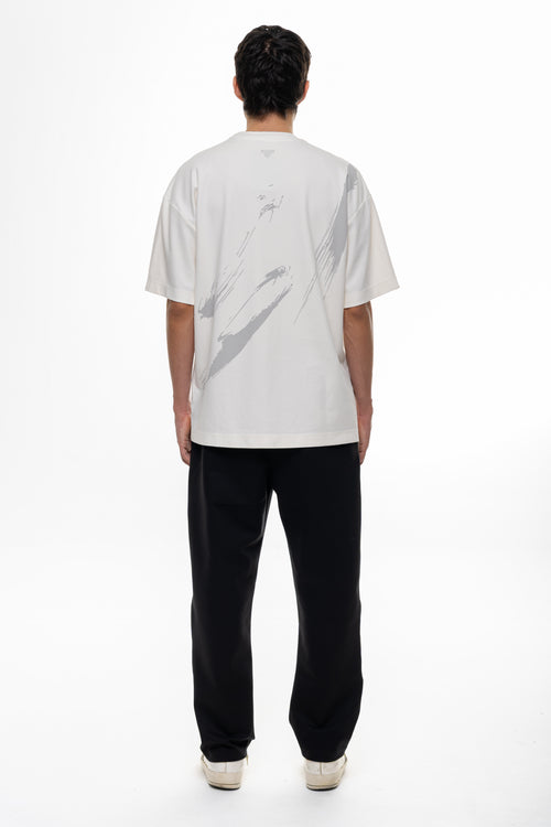 Mind Ivory Semioversized Fit T-Shirt