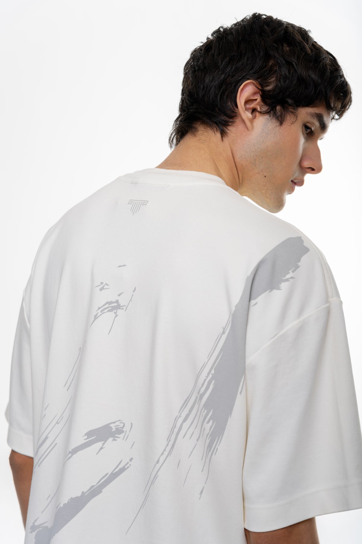 Mind Ivory Semioversized Fit T-Shirt