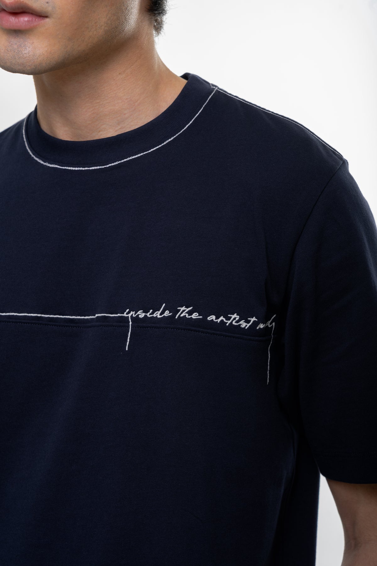 Stroke Navy Regular Fit T-Shirt
