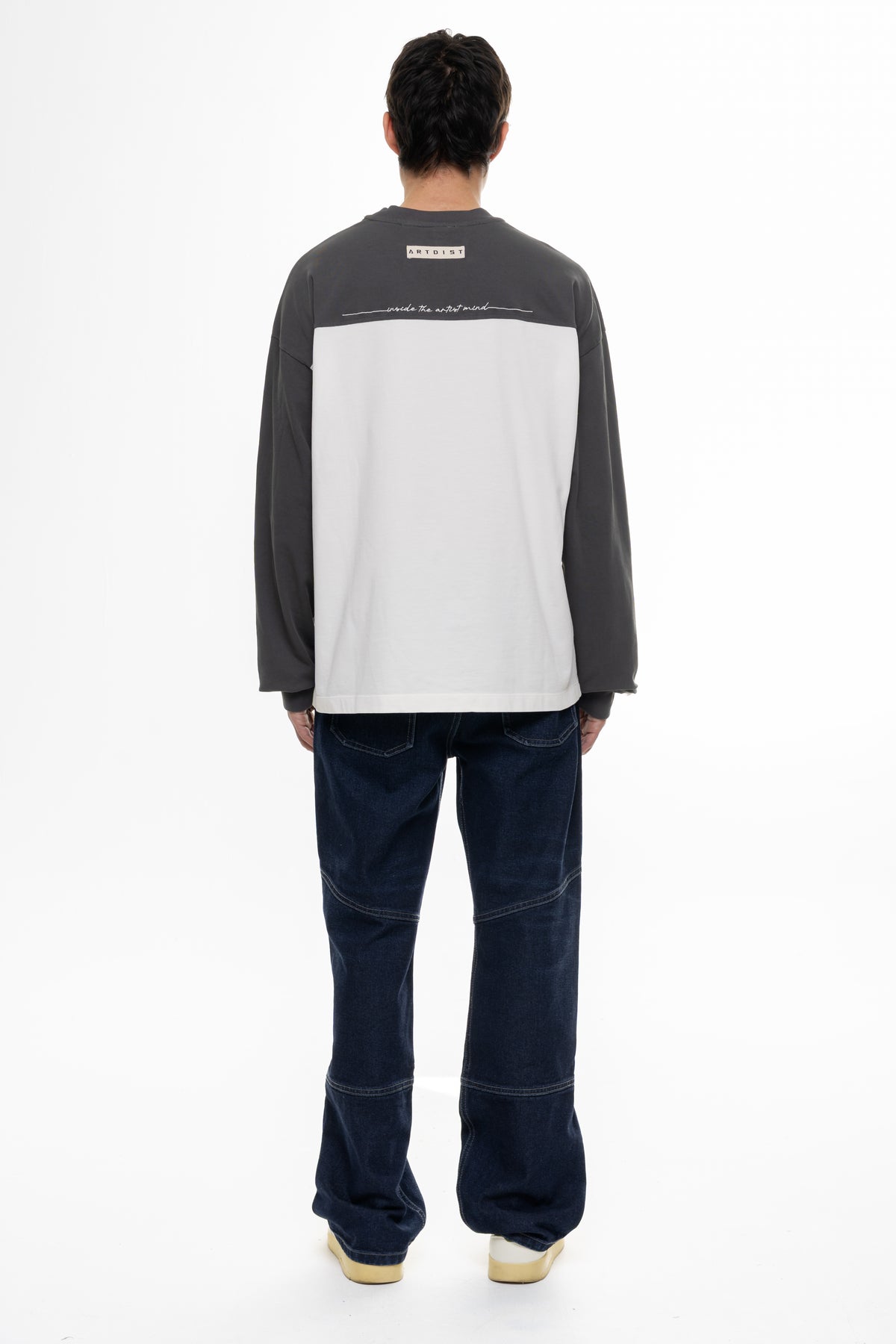 Panel Gray Regular Fit Longsleeve