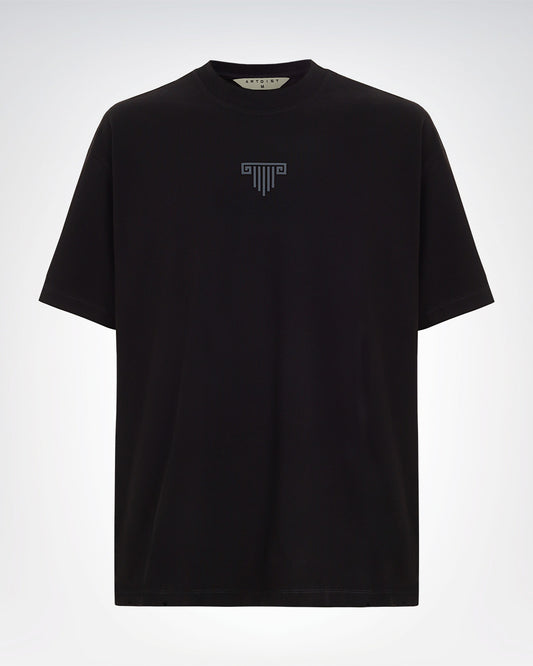Doric Black Regular Fit T-Shirt