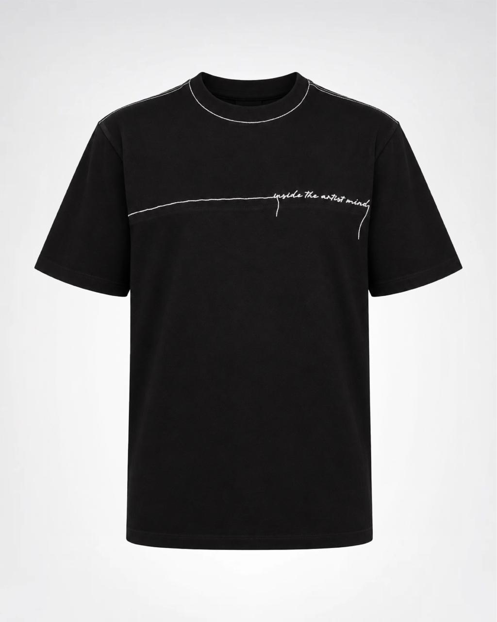 Stroke Black Regular Fit T-Shirt